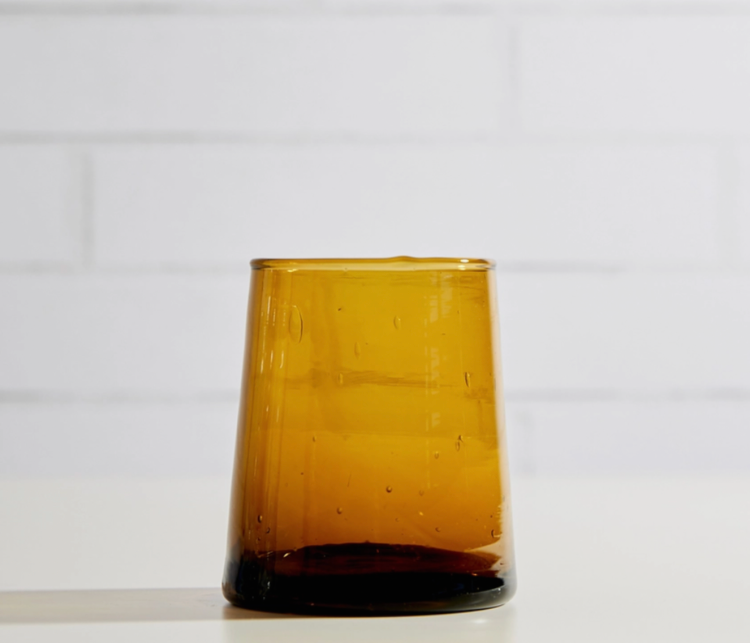 HAND BLOWN MOROCCAN GLASSES Black Market Provisions